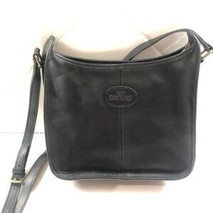 Vintage King Ranch Saddle Shop Black Vagabond Hobo Bag Purse Leather Women’s